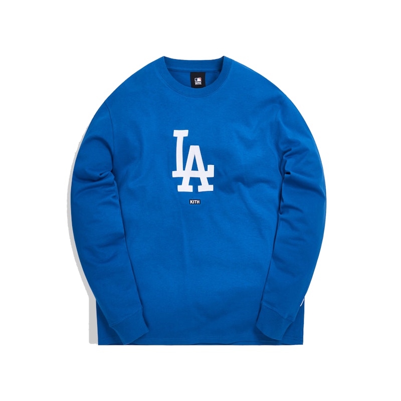 Kith For Major League Baseball Los Angeles Dodgers L/S Tee Royal Blue