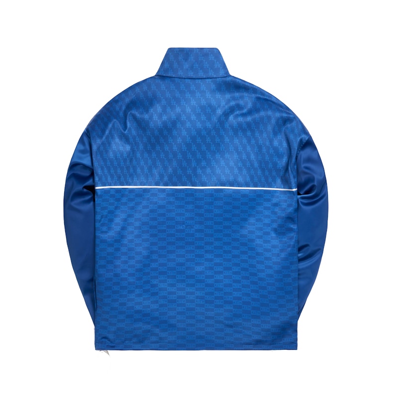 Kith For Major League Baseball Los Angeles Dodgers Quarter Zip Royal Blue