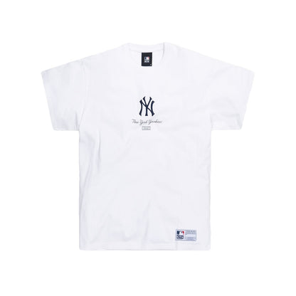 Kith For Major League Baseball New York Yankees Icon Script Box Tee White