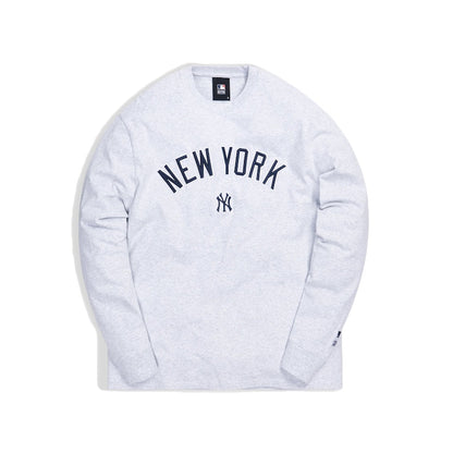 Kith For Major League Baseball New York Yankees L/S Tee Heather Grey