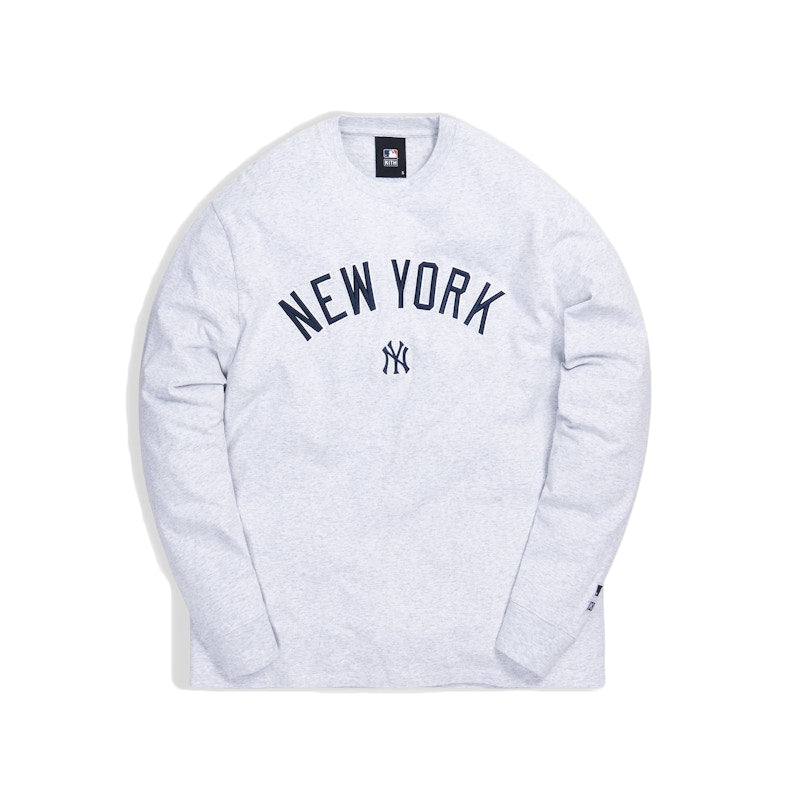 Kith For Major League Baseball New York Yankees L/S Tee Heather Grey