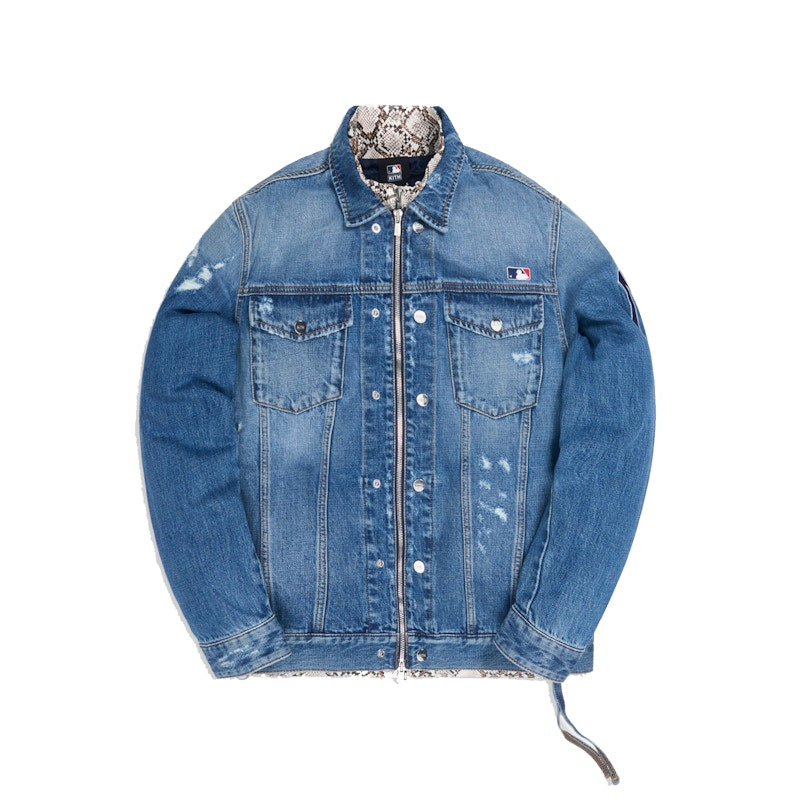 Kith For Major League Baseball New York Yankees Laight Denim Jacket Navy