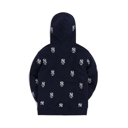 Kith For Major League Baseball New York Yankees Monogram Hoodie Navy
