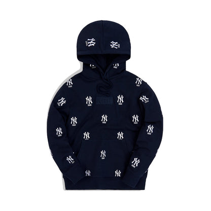 Kith For Major League Baseball New York Yankees Monogram Hoodie Navy