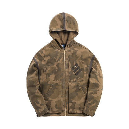 Kith Full Zip Cargo Hoode Camo