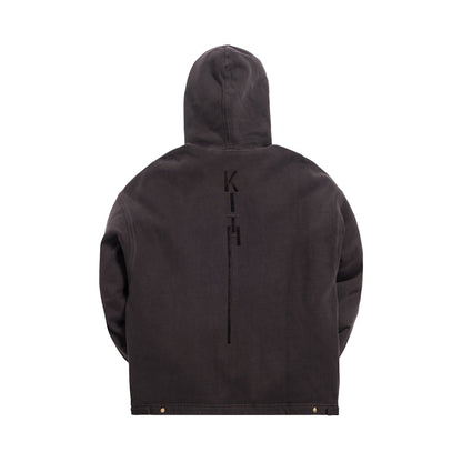 Kith Full Zip Cargo Hoode Espresso