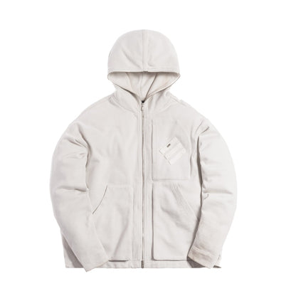 Kith Full Zip Cargo Hoode Light Grey