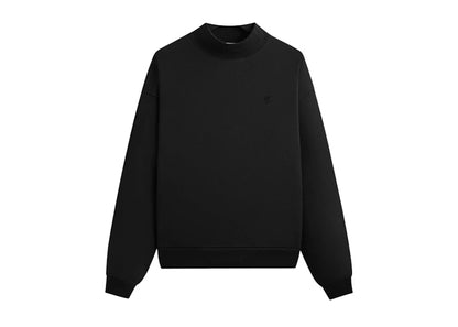 Kith Garment Dyed Fleece Mockneck Sweatshirt Black