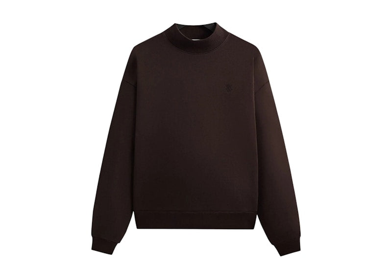 Kith Garment Dyed Fleece Mockneck Sweatshirt Kindling