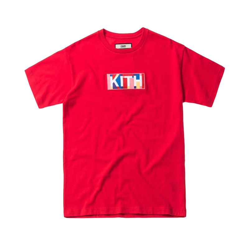 Kith Geo Colors Tee Red