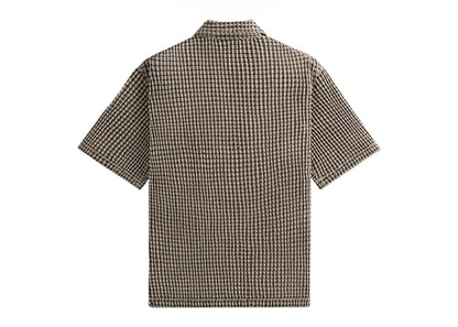 Kith Geometric Diamond Short Sleeve Boxy Collared Overshirt Black