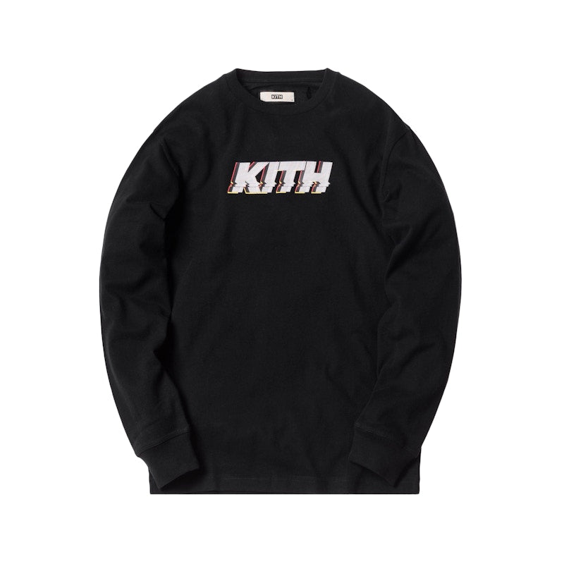 Kith Glitch LS Tee Black