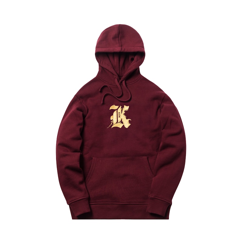 Kith Gothic K Hoodie Burgundy