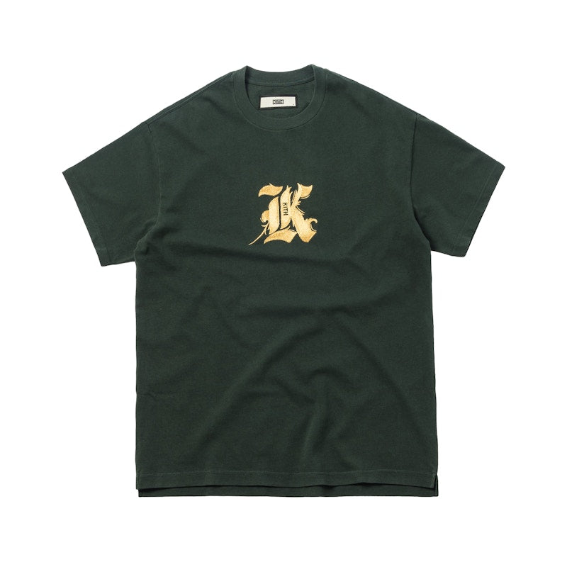 Kith Gothic K Tee Forest Green