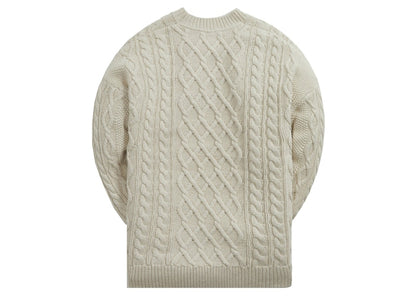 Kith Gramercy Cable Mockneck Heather Oatmeal