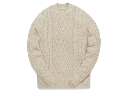 Kith Gramercy Cable Mockneck Heather Oatmeal