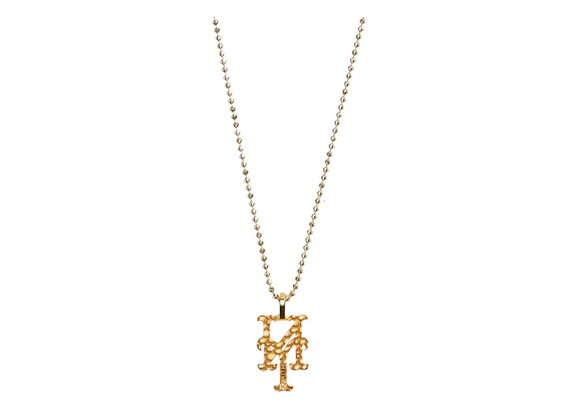 Kith Greg Yuna for New York Mets Pendant Necklace Gold