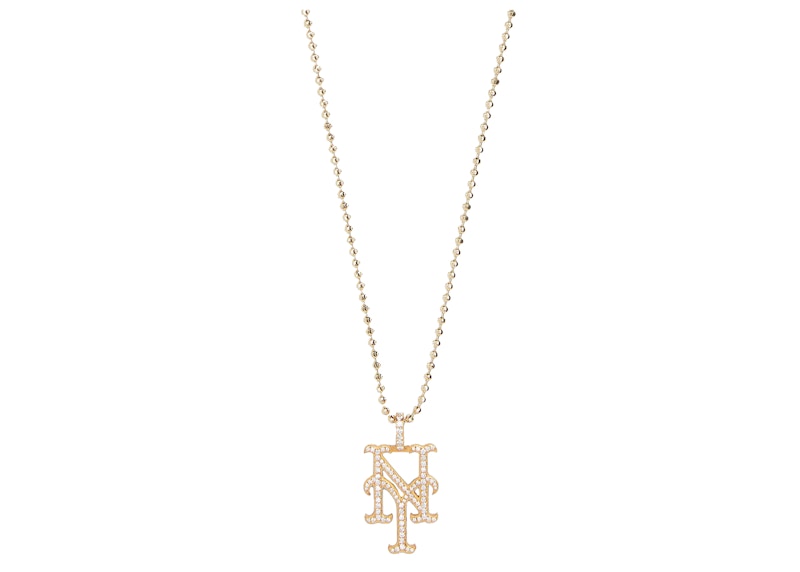 Kith Greg Yuna for New York Mets Pendant Necklace Gold
