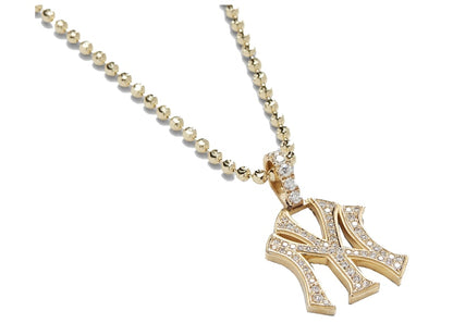 Kith Greg Yuna for New York Yankees Pendant Necklace Gold