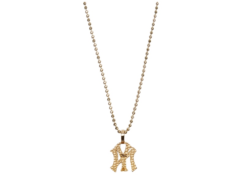 Kith Greg Yuna for New York Yankees Pendant Necklace Gold