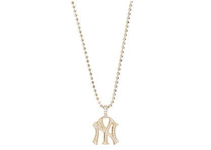 Kith Greg Yuna for New York Yankees Pendant Necklace Gold