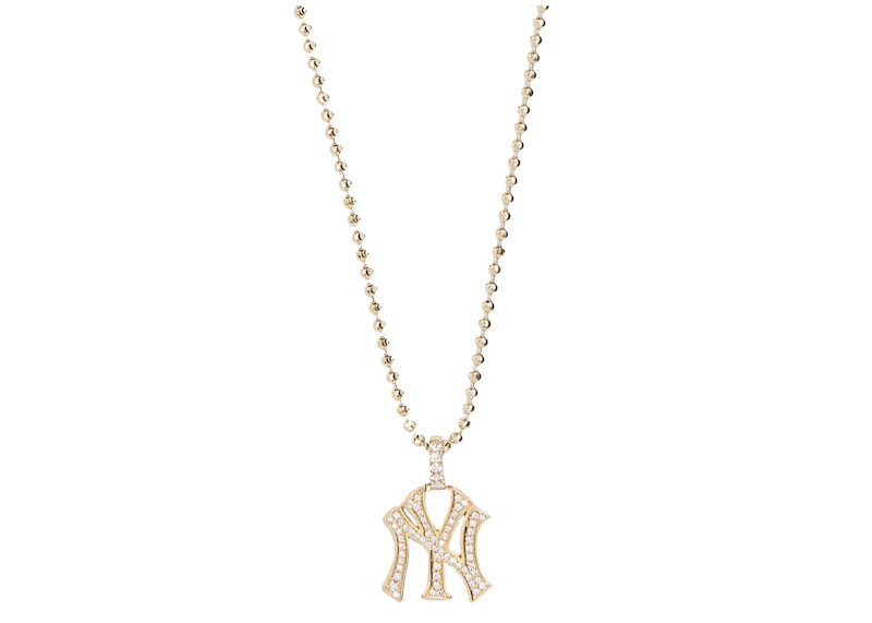 Kith Greg Yuna for New York Yankees Pendant Necklace Gold