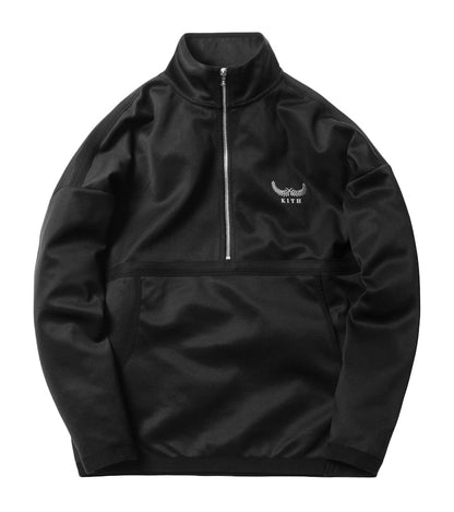 Kith Half Zip Track Jacket Black