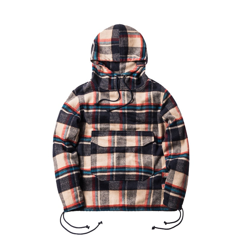 Kith Harrison Plaid Flannel Hoodie Red/White/Navy