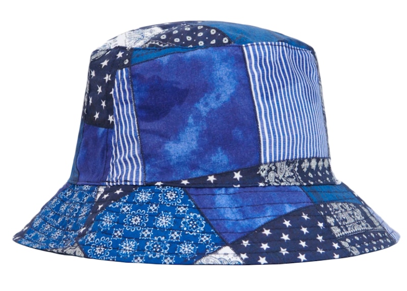 Kith Indigo Patchwork Bucket Hat Navy