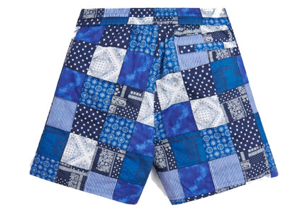 Kith Indigo Patchwork Hardaway Short Navy/Multi