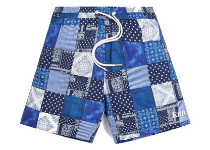 Kith Indigo Patchwork Hardaway Short Navy/Multi