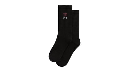Kith Ivy Wilson Logo Crew Socks Black