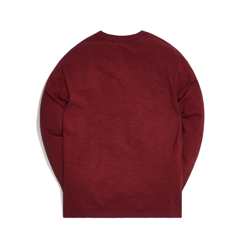 Kith JFK Slub Jersey L/S Tee Red Dahlia