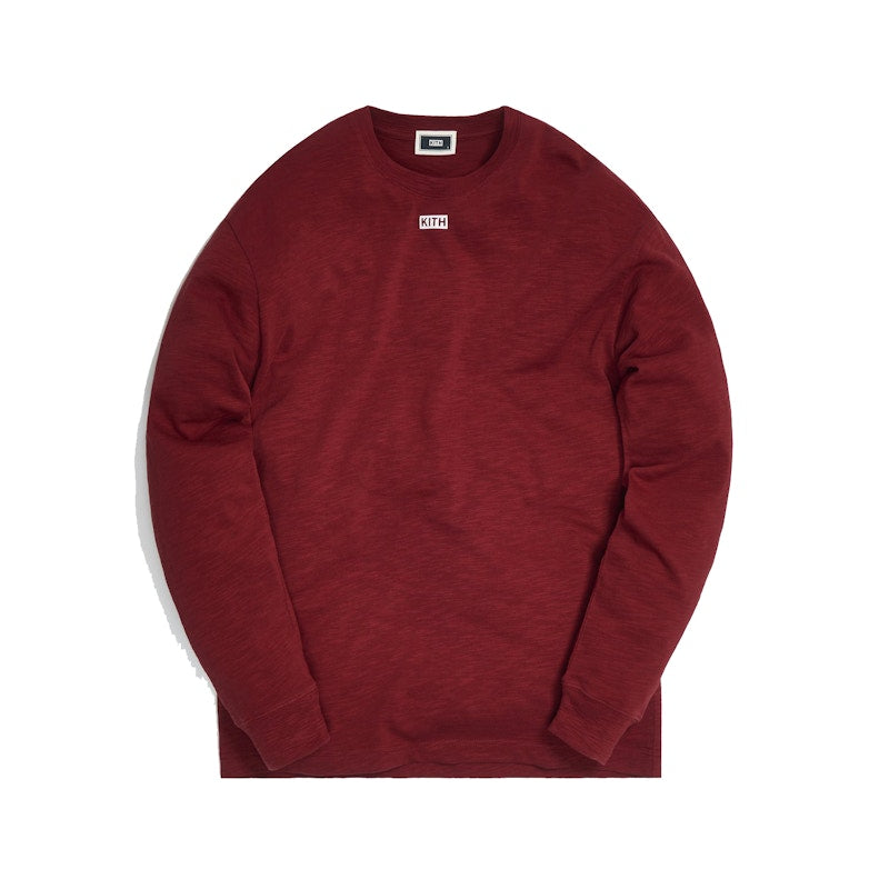 Kith JFK Slub Jersey L/S Tee Red Dahlia