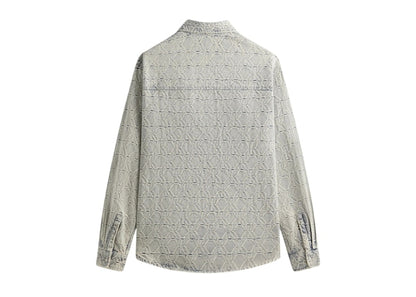 Kith Jacquard Crest Denim Apollo Shirt Atom