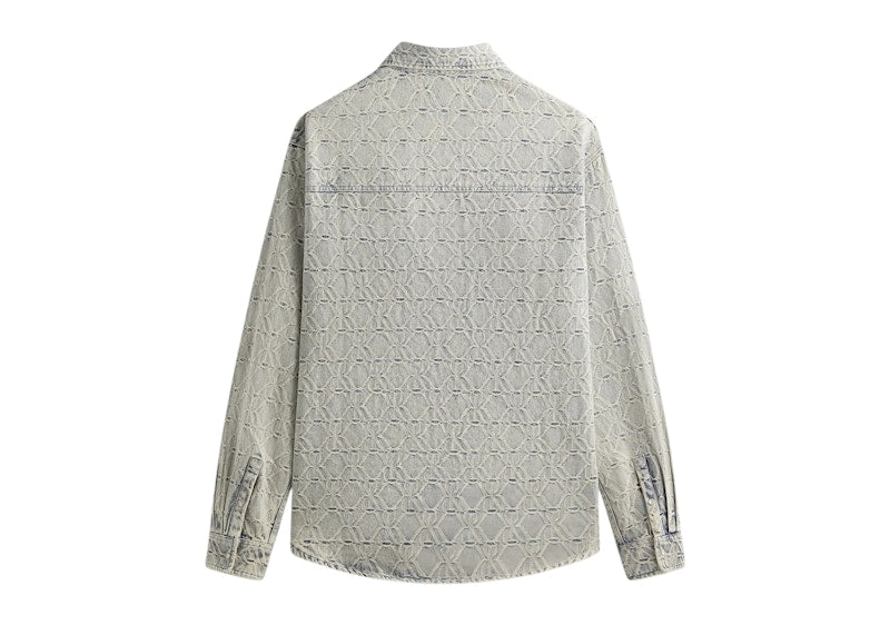 Kith Jacquard Crest Denim Apollo Shirt Atom