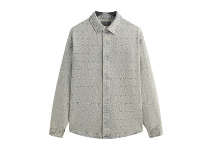 Kith Jacquard Crest Denim Apollo Shirt Atom