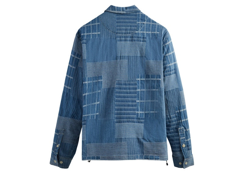 Kith Japanese Indigo Jacquard Coaches Jacket Indigo
