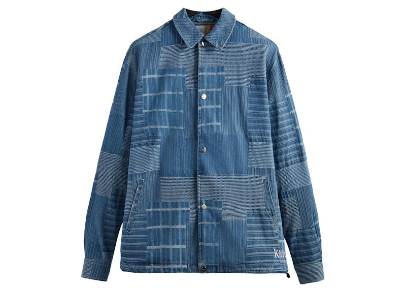 Kith Japanese Indigo Jacquard Coaches Jacket Indigo