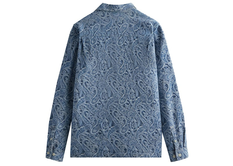 Kith Japanese Indigo Paisley Caldwell Shirt Indigo