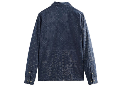 Kith Japanese Patchwork Jacquard Coaches Jacket Light Indigo