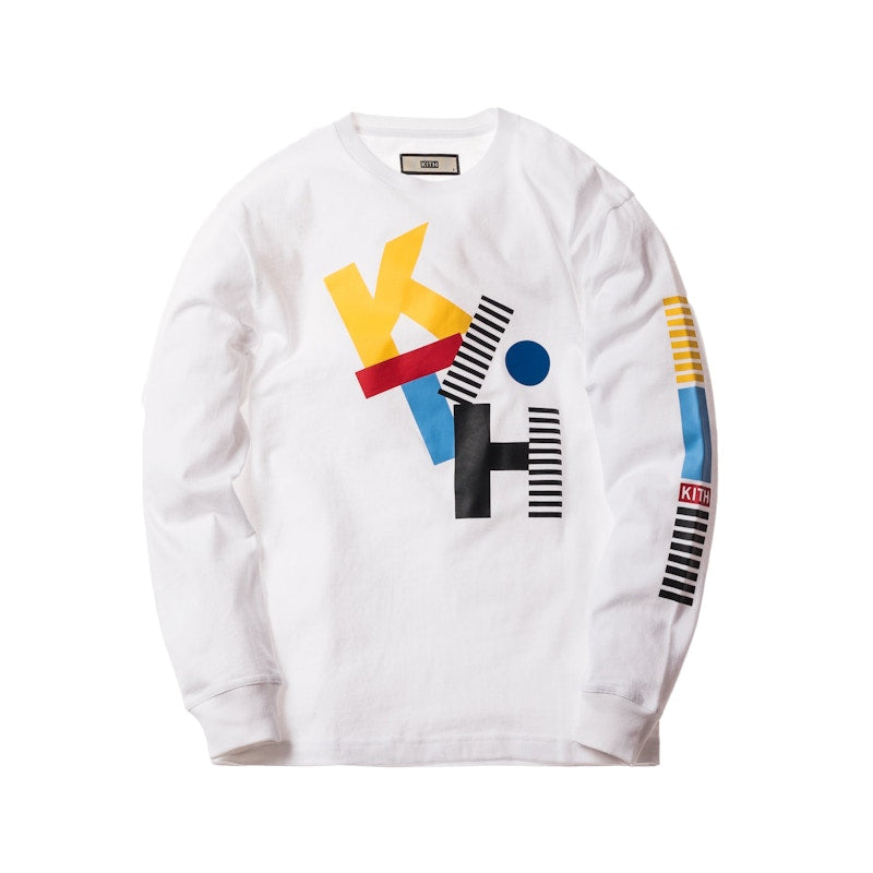 Kith Jumbled LS Tee White
