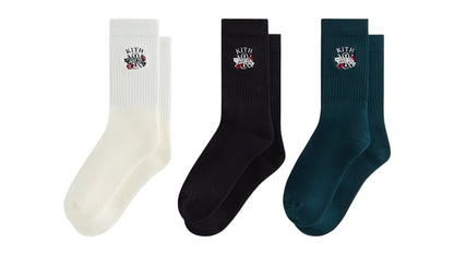 Kith Just Us 3-Pack Cotton Crew Socks Multi