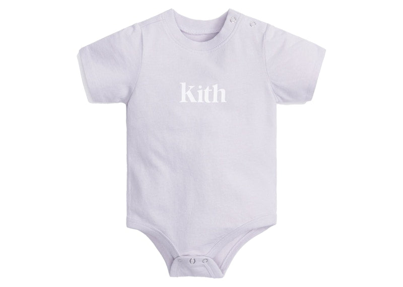 Kith Kids Baby Classic Serif Onesie Lavender