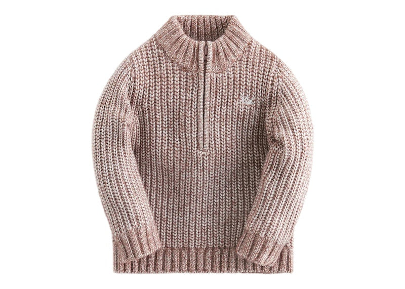 Kith Kids Baby Knit Quarter Zip Dusty Mauve