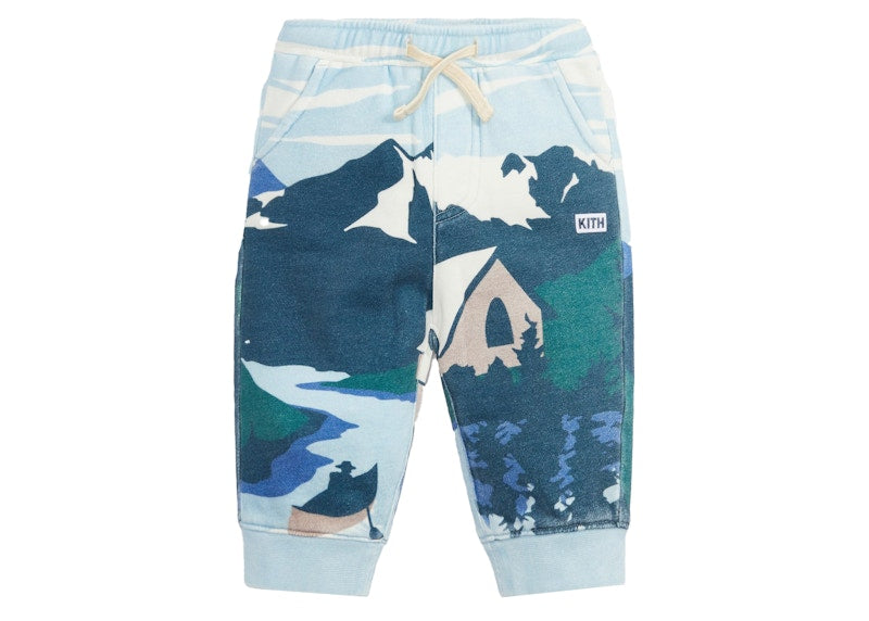 Kith Kids Baby Scenic AOP Williams Pant Evergreen