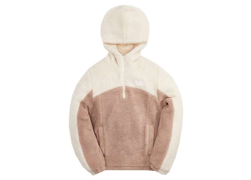 Kith Kids Blocked Faux Sherpa Quarter Zip Waffle