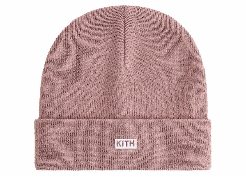 Kith Kids Classic Logo Classic Rib Beanie Dusty Mauve