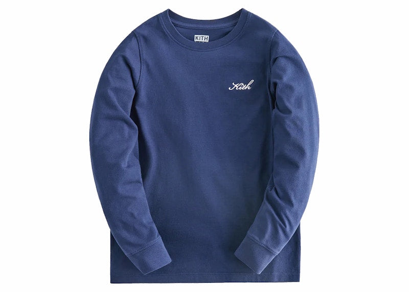 Kith Kids Classic Long Sleeve Tee Peacoat