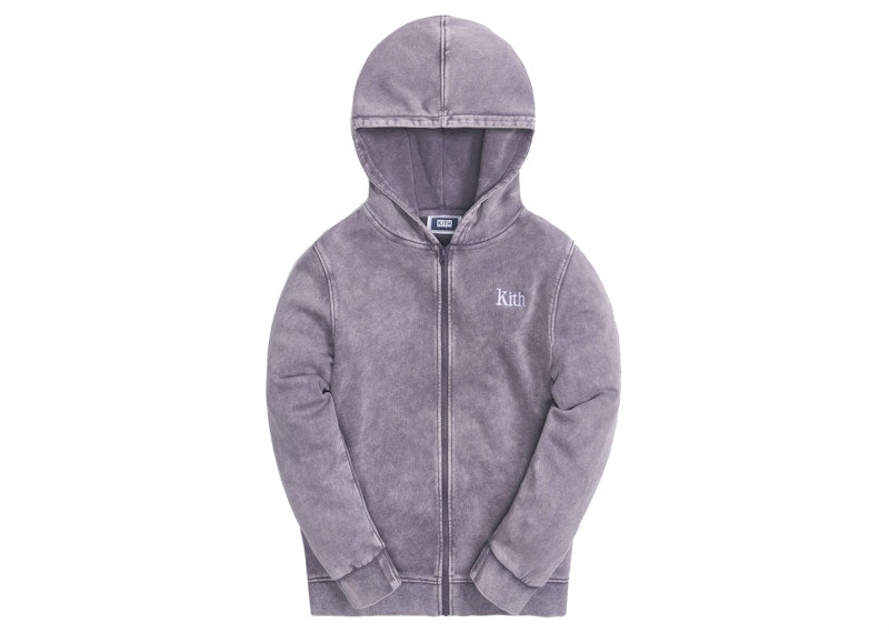Kith Kids Classic Serif Full Zip Hoodie Monsoon